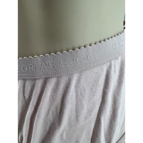 Victoria's Secret Blush Pink Hi Leg Brief Cotton Signature Waist Womens Size Lar - Picture 2 of 6